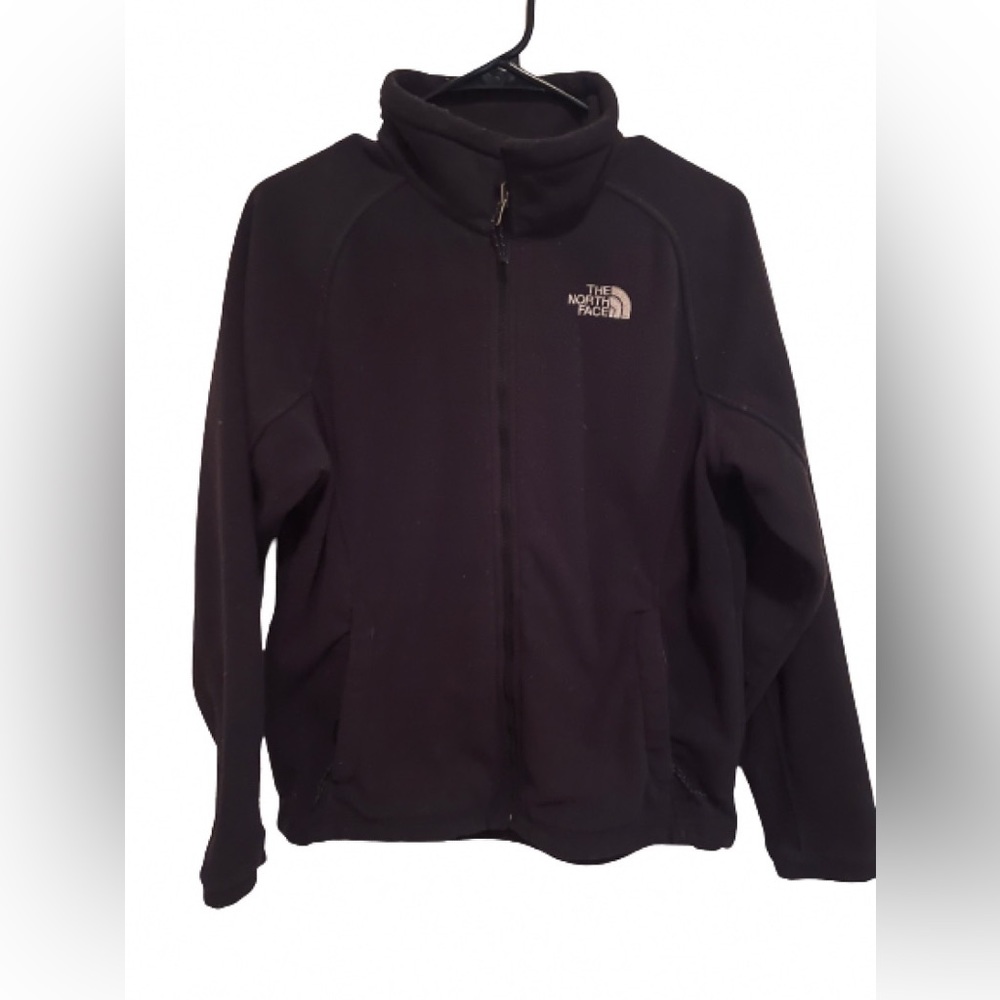The North Face Black Fleece Jacket Women’s Size Large Full Zip Pockets